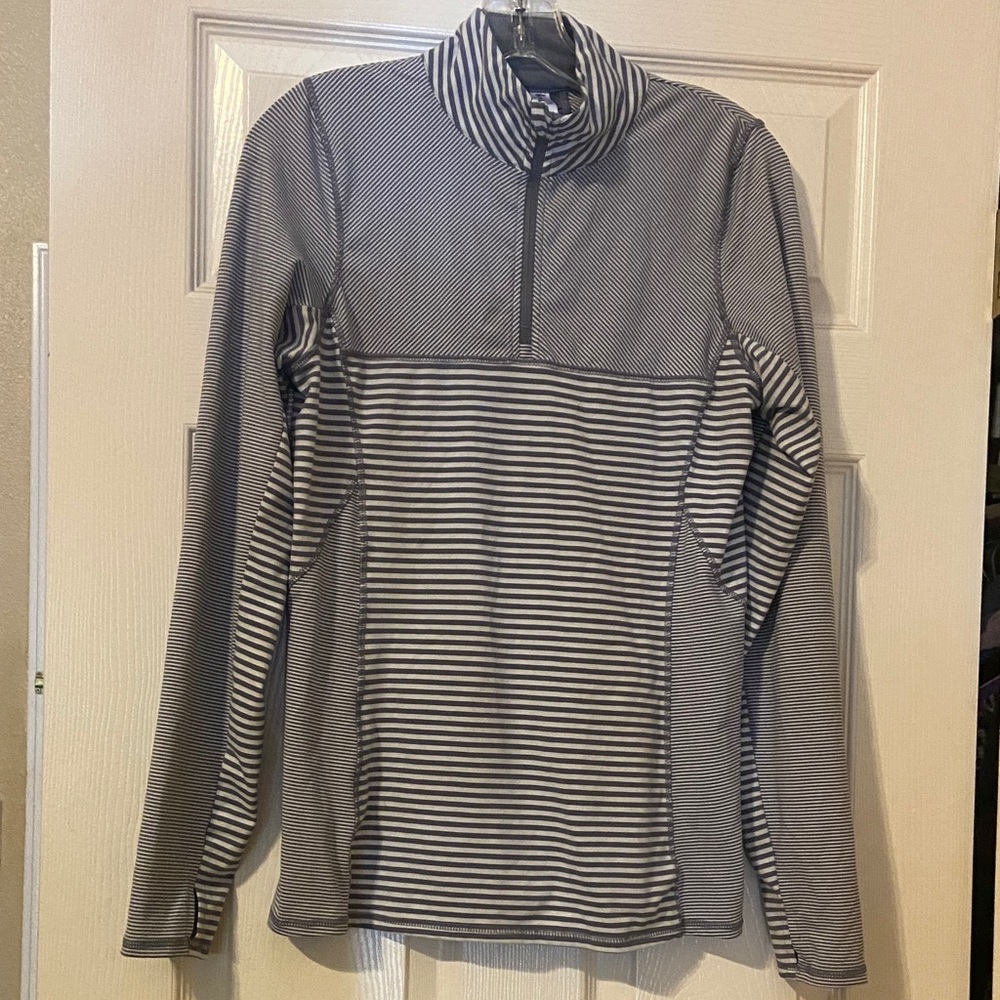 Striped Gray Women's Sweatshirt